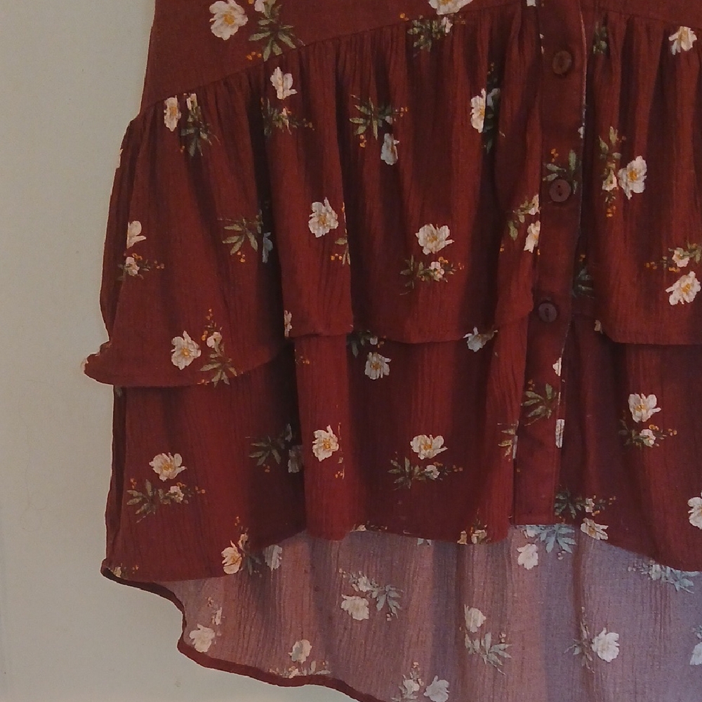 American Eagle Outfitters Flutter Sleeve Blouse - Picture 3 of 9